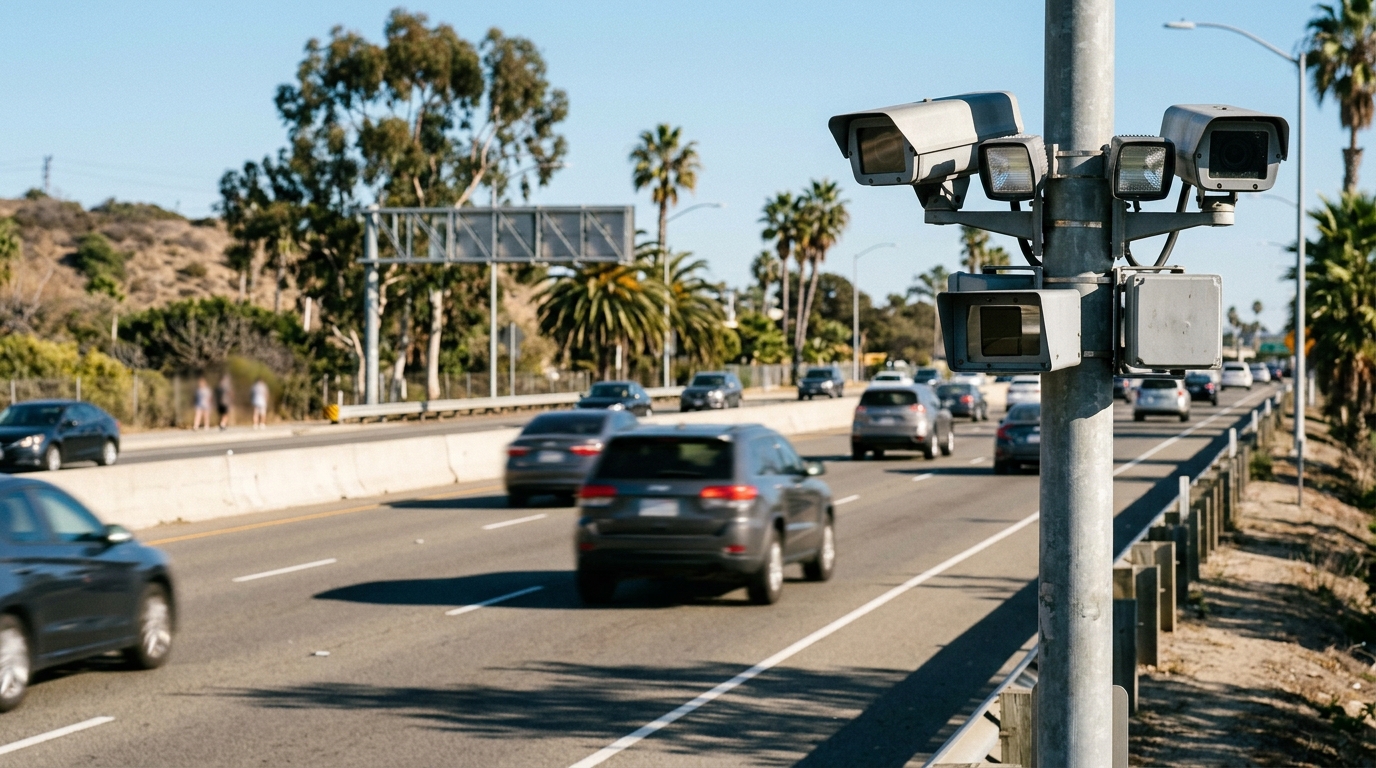 Cámara de velocidad con nuevas protecciones de privacidad bajo SB 1279