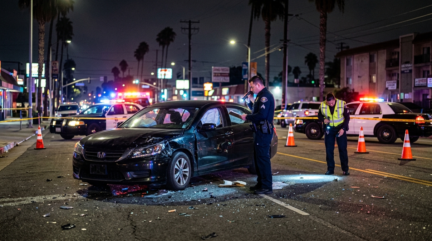 Investigación de un accidente DUI en Los Ángeles bajo las nuevas reglas de 2026